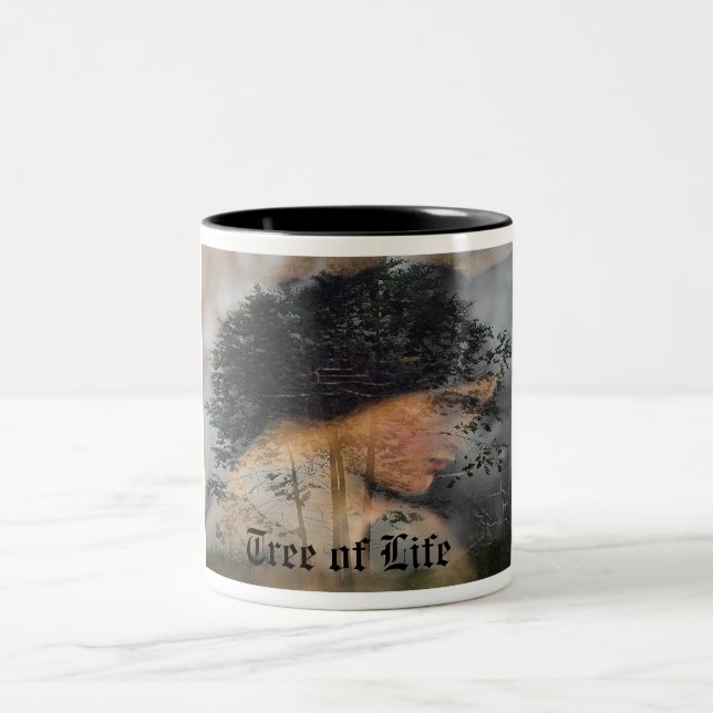 Tasse 2 Couleurs Arbre de la vie (Centre)