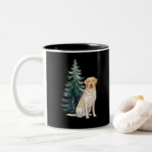 Tasse 2 Couleurs Arbre de Noël de fête de chien amateur de chien No