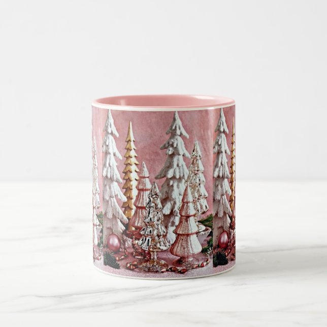 TASSE 2 COULEURS *****ARBRE DE NOËL DE L'AMOUREUX DES ROSES**** (Centre)