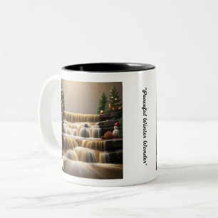 Tasse 2 Couleurs "Arbre de Noël par chutes"