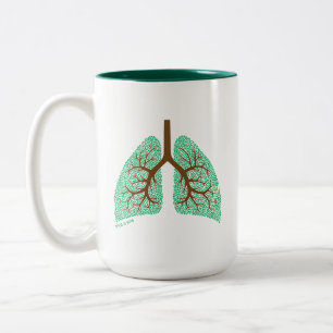Tasse 2 Couleurs Arbre de poumon