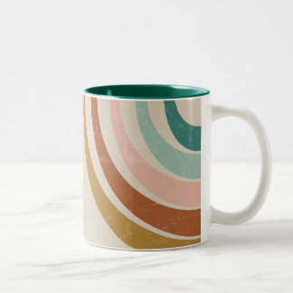 Tasse 2 Couleurs Arc-arc rétro