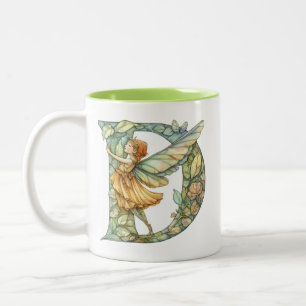 Tasse 2 Couleurs Arc en ciel Fairy Initial 'D'