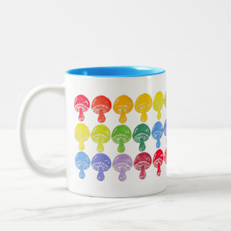 Tasse 2 Couleurs Arc-en-ciel Musique bleu intérieur