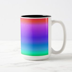 Tasse 2 Couleurs Arc-en-ciel Pastel lumineux