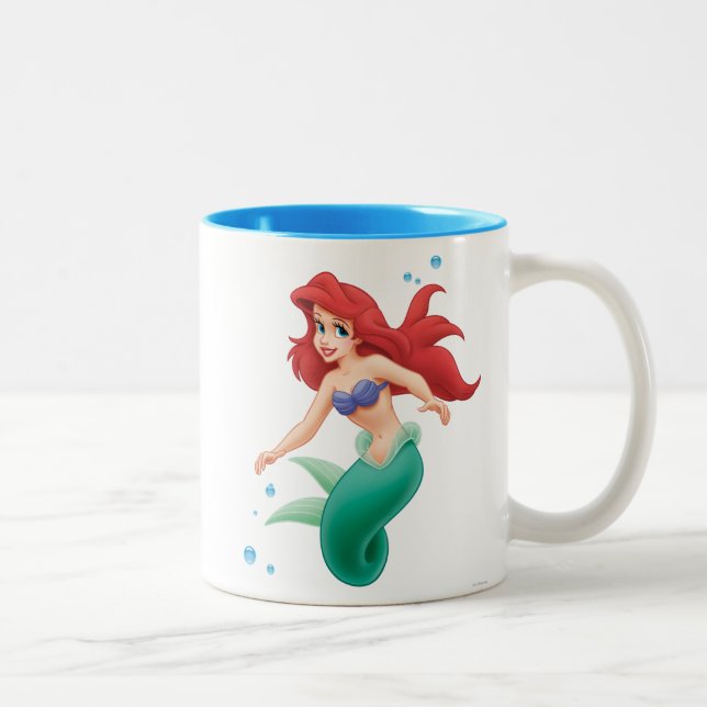 Tasse 2 Couleurs Ariel aux bulles (Droit)