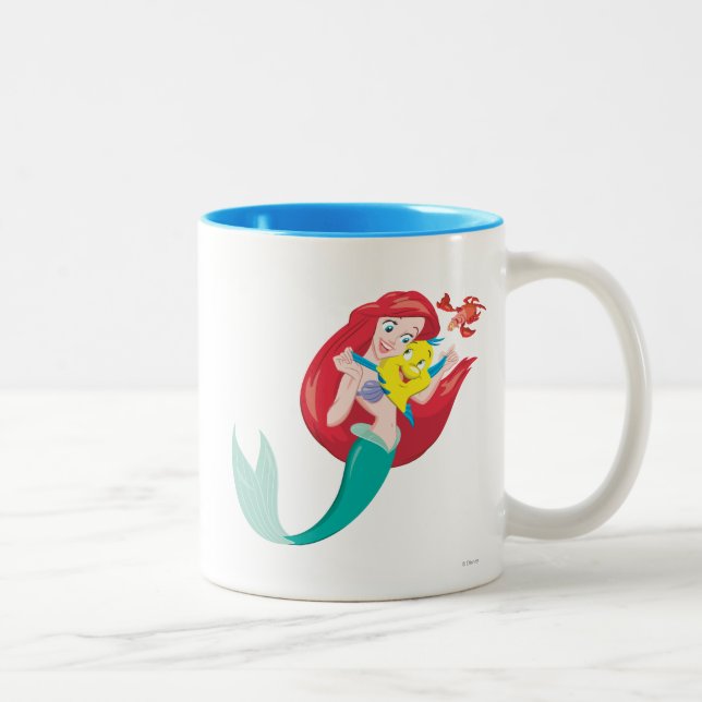 Tasse 2 Couleurs Ariel et amis (Droit)