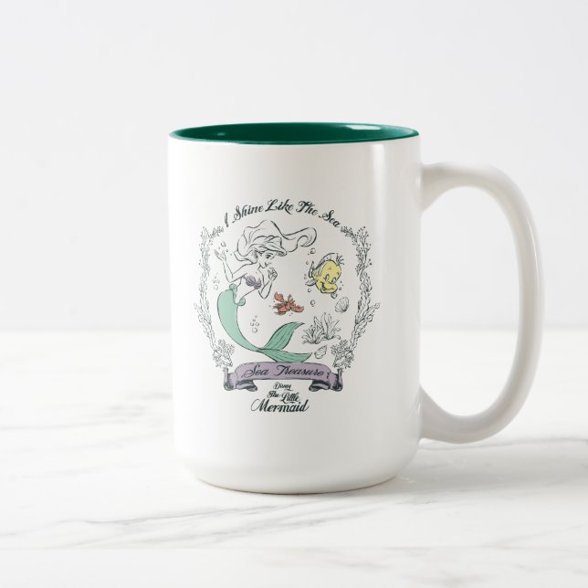 Tasse 2 Couleurs Ariel | Je brille comme la mer (Droit)