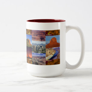 Tasse 2 Couleurs Arizona Desert Collage