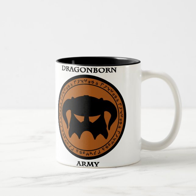 Tasse 2 Couleurs Armée de Dragonborn (Droit)