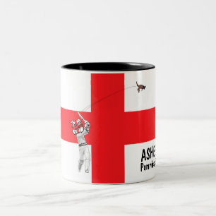 Tasse 2 Couleurs Armée tarée de cricket drapeau-Anglais anglais