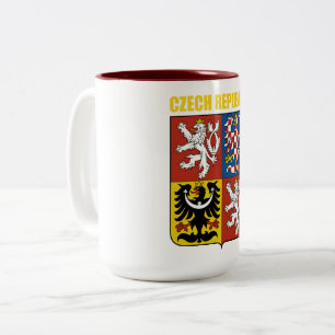 Tasse 2 Couleurs Armoiries de la République tchèque