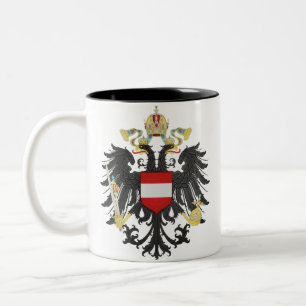 Tasse 2 Couleurs Armoiries impériales d'Autriche-Hongrie