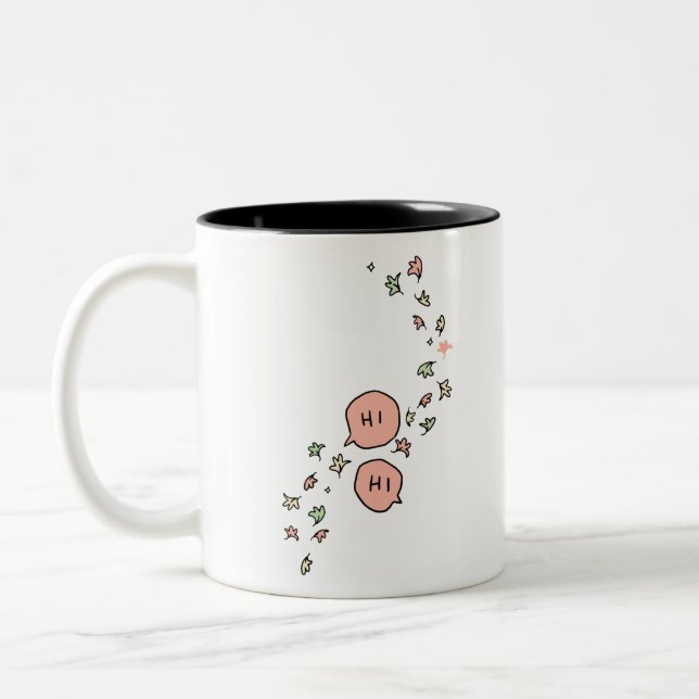 Tasse 2 Couleurs arrêt cardiaque nick et charlie (Gauche)