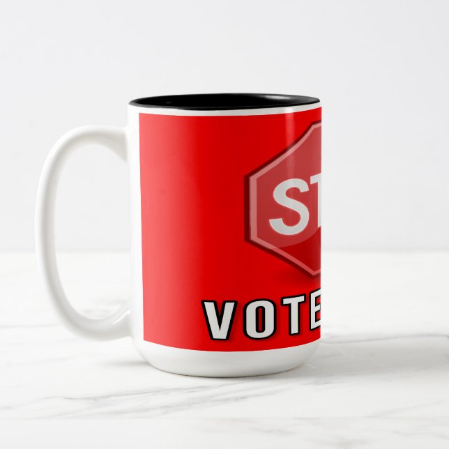 Tasse 2 Couleurs Arrêter la fraude électorale (Gauche)