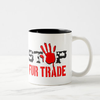 Tasse 2 Couleurs Arrêter le commerce de la fourrure