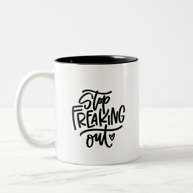 Tasse 2 Couleurs Arrêtez de vous défaire (Gauche)