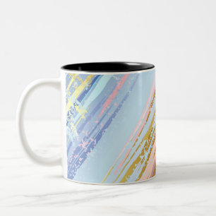 Tasse 2 Couleurs Arrière - plan rose texturé