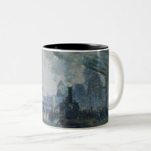Tasse 2 Couleurs Arrivée du train de Normandie - Monet