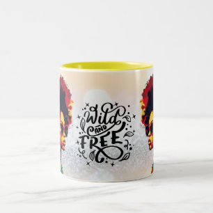 Tasse 2 Couleurs Art afrocentrique de Juneteenth célébrant les femm
