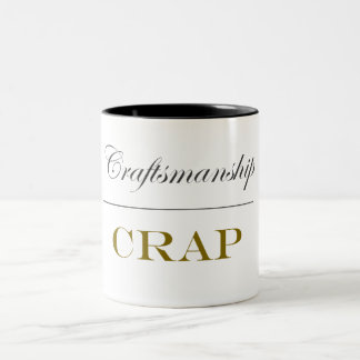 Tasse 2 Couleurs Art au-dessus de la merde (15 onces)