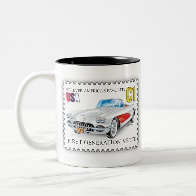 TASSE 2 COULEURS ART AUTOMOBILE C-ONE (Gauche)
