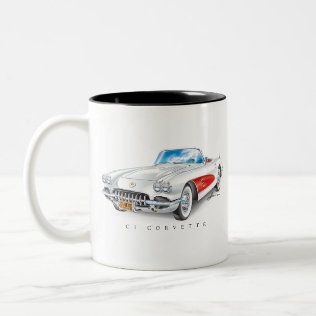 TASSE 2 COULEURS ART AUTOMOBILE C-ONE (Gauche)