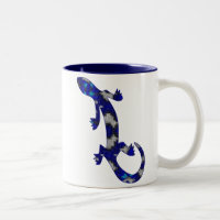 Art bleu de reptile de lézard de Gecko de motif de