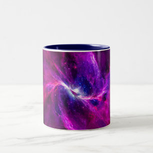 Tasse 2 Couleurs Art de nébuleuse cosmique, couleurs de galaxie pou