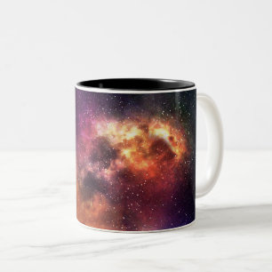 Tasse 2 Couleurs Art de nébuleuse cosmique, couleurs de galaxie pou