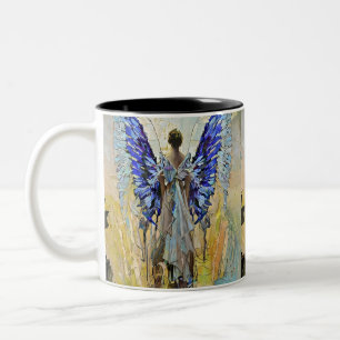 Tasse 2 Couleurs art déco ange