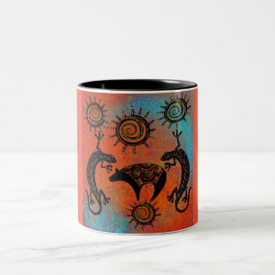 TASSE 2 COULEURS ART DU LÉZARD DU SUD-OUEST