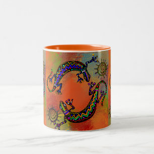 TASSE 2 COULEURS ART DU LÉZARD DU SUD-OUEST     