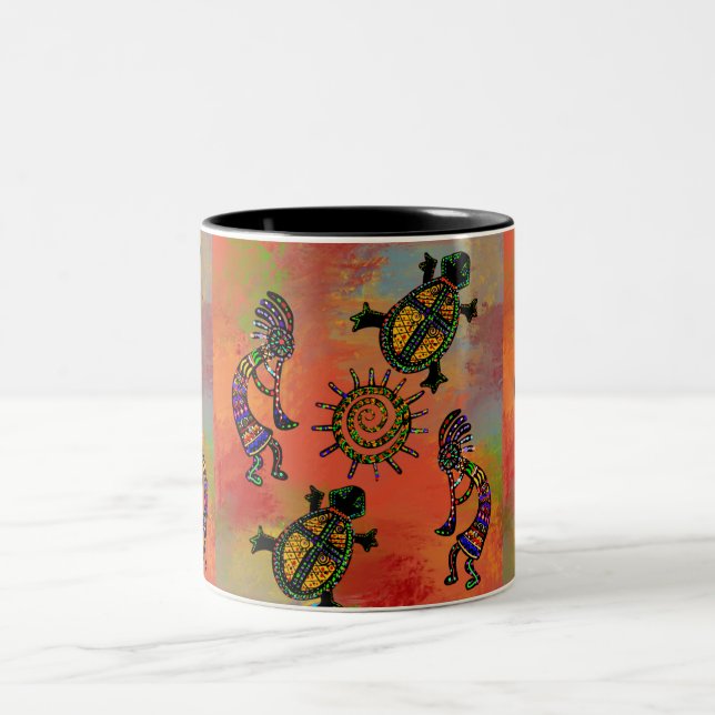 TASSE 2 COULEURS ART DU SUD-OUEST DE KOKOPELLI (Centre)