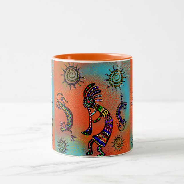 TASSE 2 COULEURS ART DU SUD-OUEST DE KOKOPELLI (Centre)