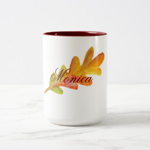 Tasse 2 Couleurs Art Fall Leaves