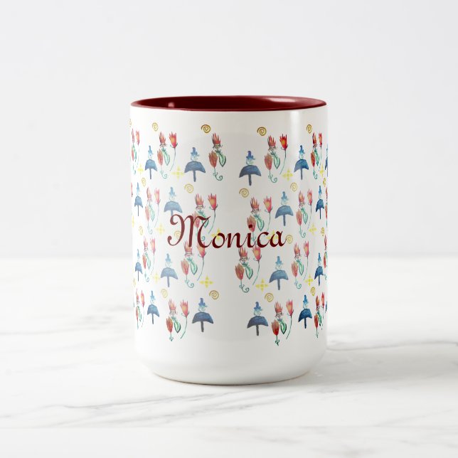 Tasse 2 Couleurs Art fantastique du printemps (Centre)