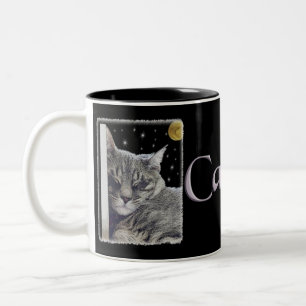 Tasse 2 Couleurs Art Kitty Gris rayé "Catnap"