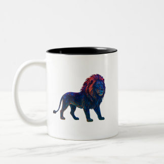 Tasse 2 Couleurs Art Lion couleur néon