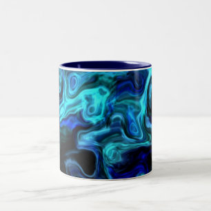 Tasse 2 Couleurs Art moderne des vents bleus avisés 555,55