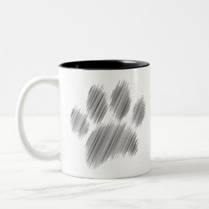 Tasse 2 Couleurs Art numérique crayon croisé chien