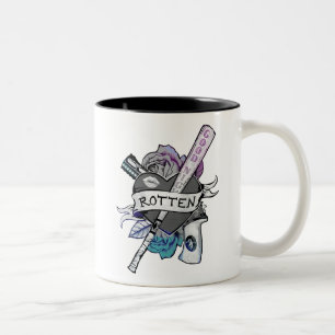 Tasse 2 Couleurs Art "putréfié" de tatouage du peloton   Harley