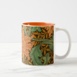 Tasse 2 Couleurs Art simple Nouveau de motif de tige de William