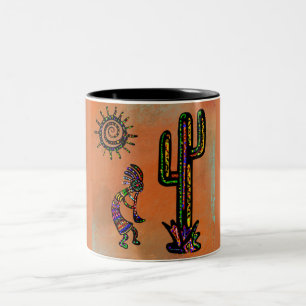 TASSE 2 COULEURS ART SUD-OUEST KOKOPELLI      