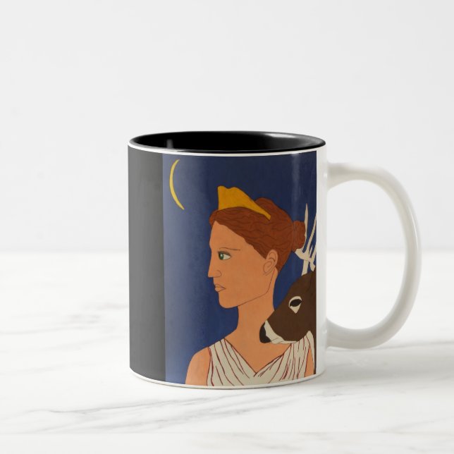 Tasse 2 Couleurs Artémis :  La déesse de la lune (Droit)