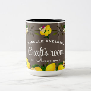 Tasse 2 Couleurs Artisanat citron Brown