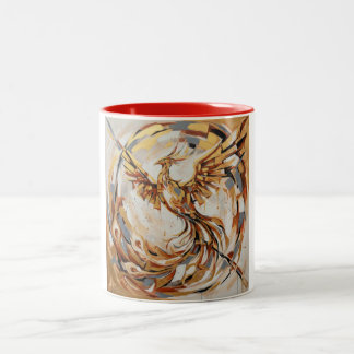 Tasse 2 Couleurs Artistic Mythical Bird Design