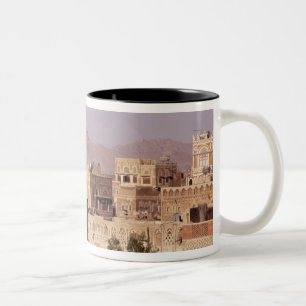 Tasse 2 Couleurs Asie, Moyen-Orient, République du Yémen, Sana'a.