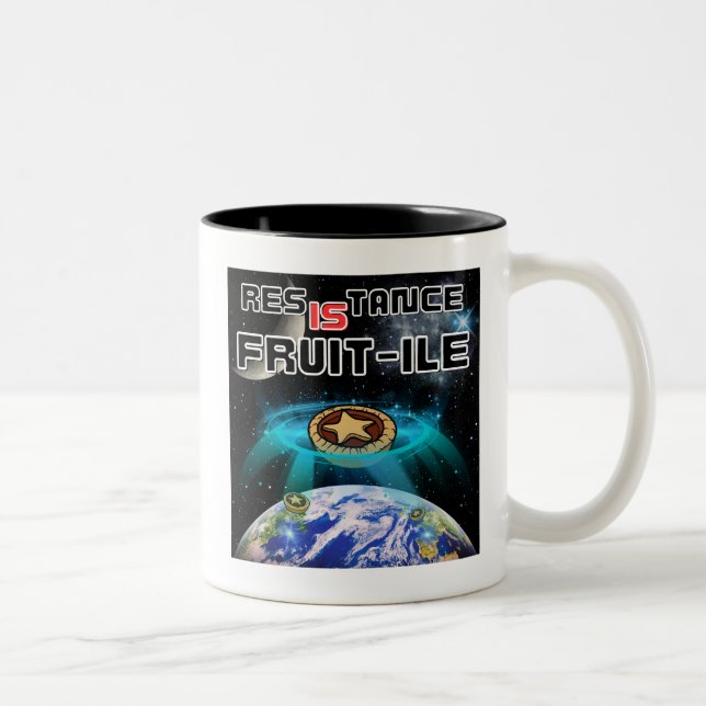 Tasse 2 Couleurs Assimilation des minces tartes de la Terre (Droit)