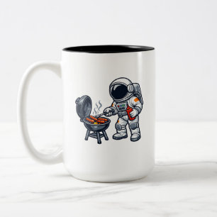 Tasse 2 Couleurs Astronaute faisant griller